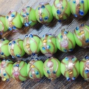 Lime Wedding Cake Beads Strands